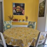 Bergen Mustard Oilcloth Tablecloth