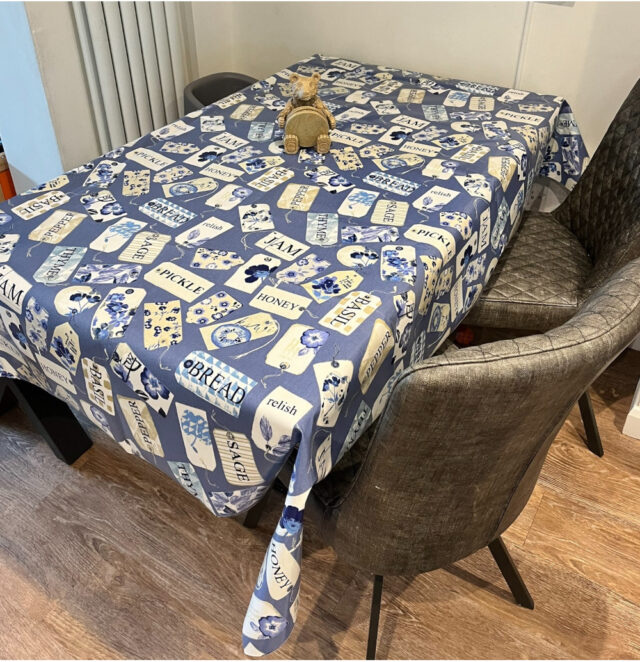 Pantry Wipe Clean Oilcloth tablecloth