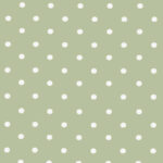 Just Dotty Sage Wipe Clean Oilcloth Tablecloth