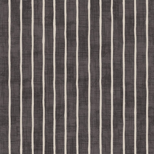 Pencil Stripe Ebony Matt Wipe Clean Oilcloth Tablecloth
