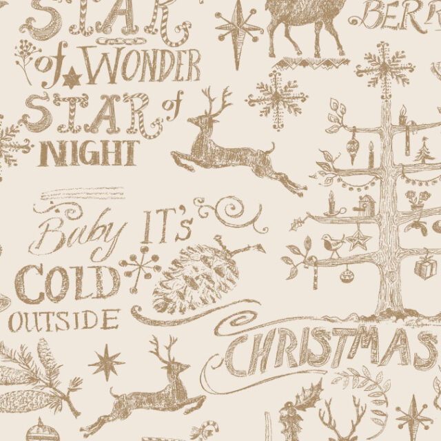 Christmas Story Matt Wipe Clean Oilcloth Tablecloth