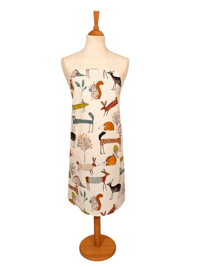 Country Creatures Adult Oilcloth Apron