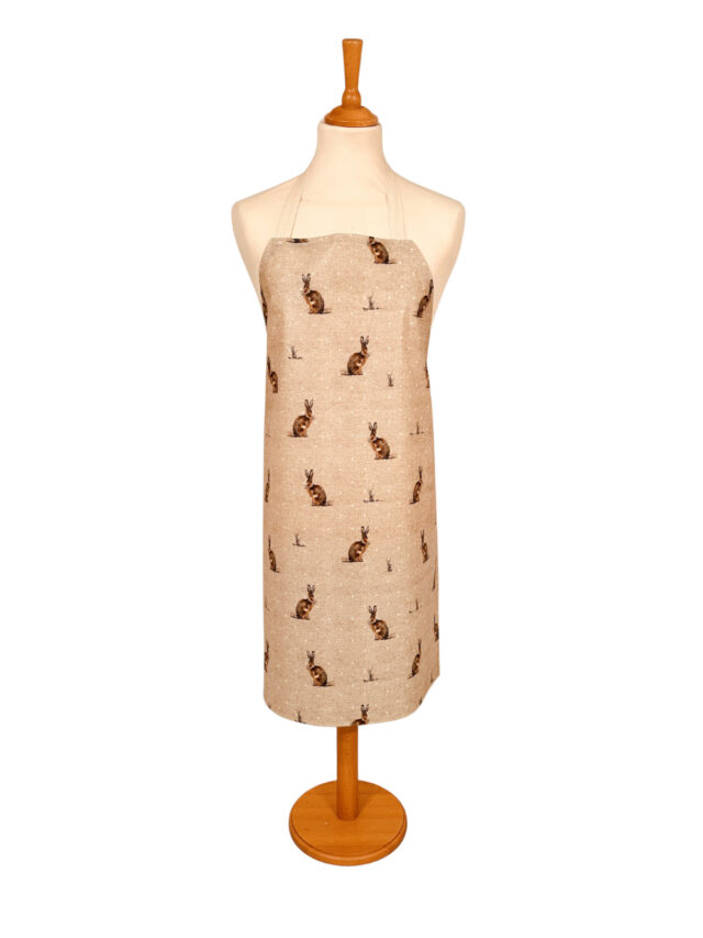 Sandringham Hare Adult Oilcloth Apron
