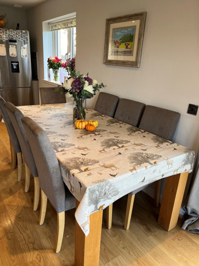 Balmoral Matt Wipe Clean Oilcloth Tablecloth