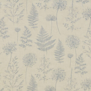 Chervil Blue Mist Matt Wipe Clean Oilcloth Tablecloth