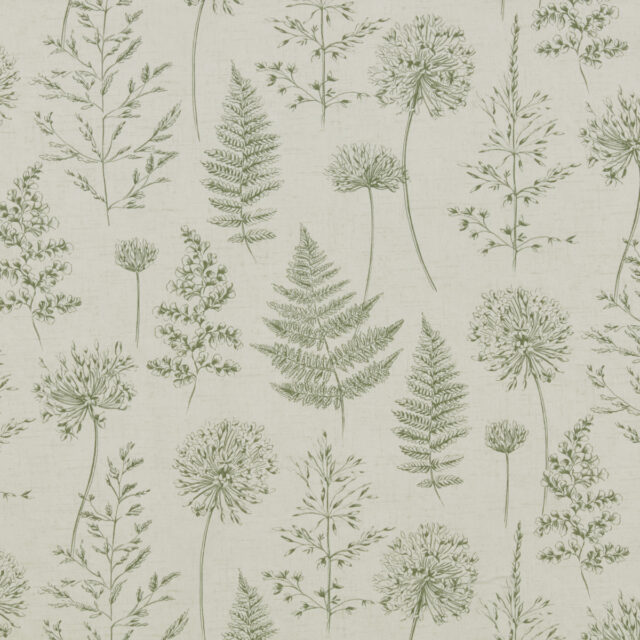 Chervil Fern Matt Wipe Clean Oilcloth Tablecloth