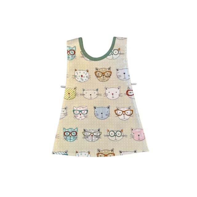 Crazy Cats Children's Oilcloth Tabard