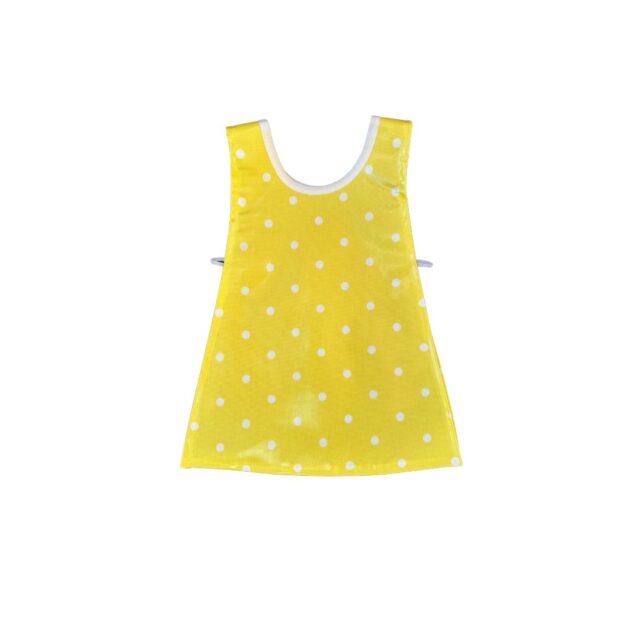 Dotty Yellow Children's Oilcloth Tabard